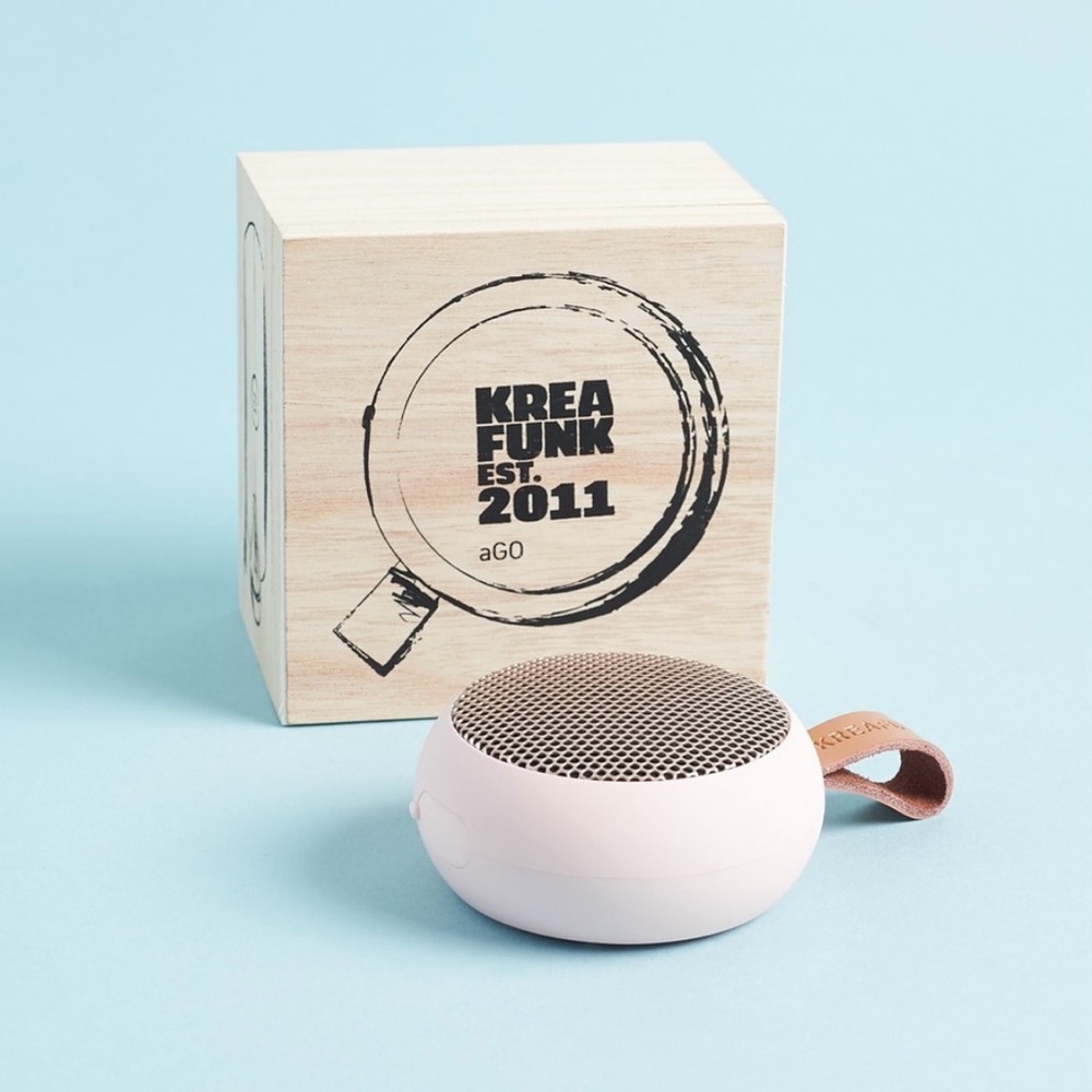 Kreafunk for Free People aGo Portable Speaker in Dusty Pink